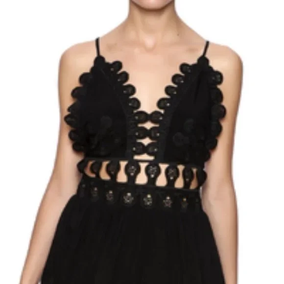 Black Mini Dress Summer Spring - Picture 3 of 4